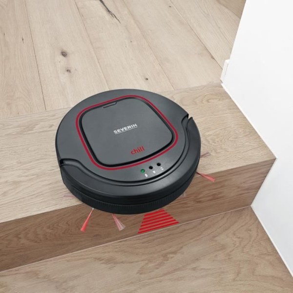 SEVERIN robotdammsugare - 12,8V Litiumbatteri - Autonomi 90min. - 350ml tank - 65dB tyst Svart