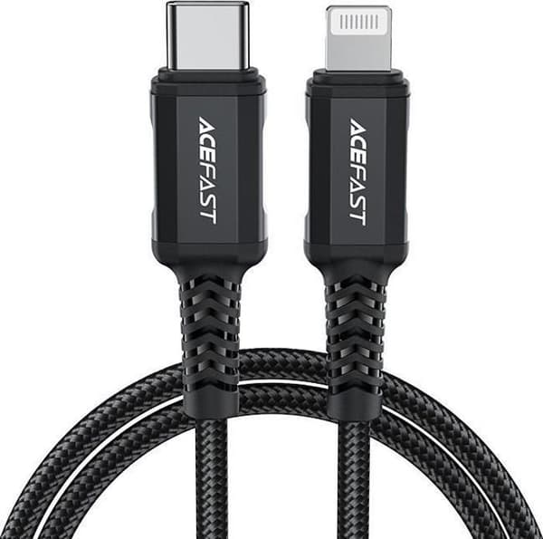 USB-C-kabel - ACEFAST - Lightning - 1,8 m - Svart - Hanhane - Hanhane
