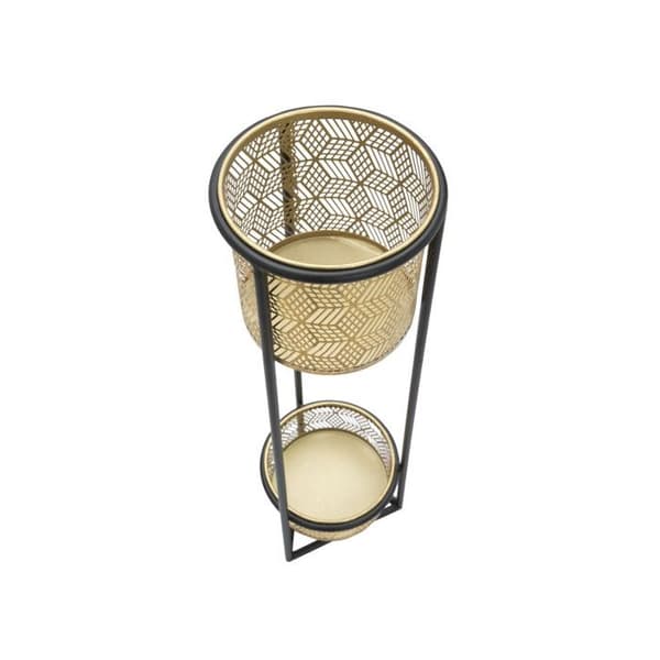 Metallväxtstöd Doppio 23 x 80 cm Svart guld
