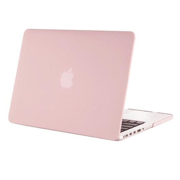 Hårt fodral - MOSISO - MacBook Pro 13 - Rose Quartz - Plast - Retina A1502/A1425 kompatibel Rosenkvarts