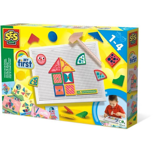 SES CREATIVE - Mina första - Fantasy Tap Tap-spel för barn från 12 månader och uppåt Flerfärgad