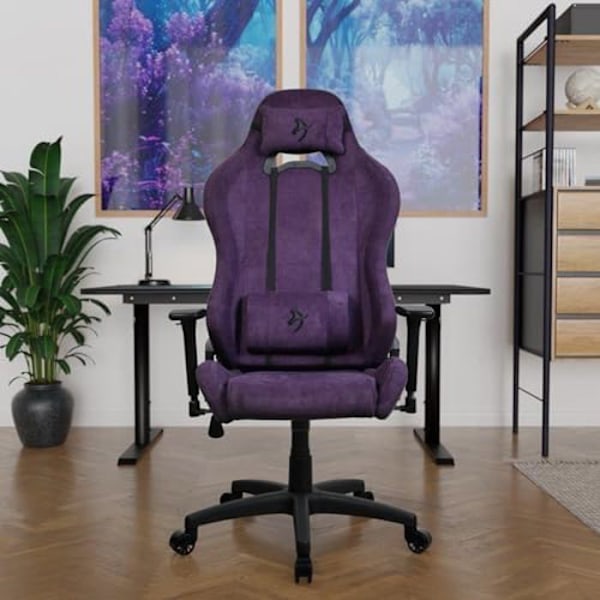 Ergonomisk Stol - AROZZI - Torretta Premium - SoftFabric™ - 3D Armstöd - Max vikt 120 kg Lila