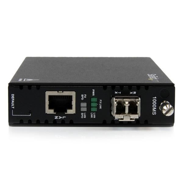 STARTECH hanterad fiberoptisk Ethernet-omvandlare - ET91000LCOAM - Gigabit Ethernet - multimode LC