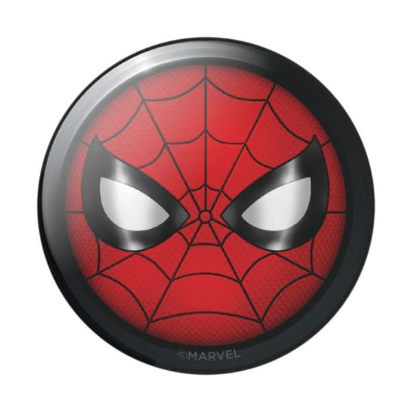Telefonstöd PopSockets - PopGrip - Marvel Spider-Man ikon (Glänsande) svart röd