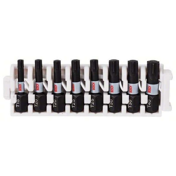 Skruvmejselbitssats - BOSCH - 2608522322 - 8 delar - Torx - Impact Control