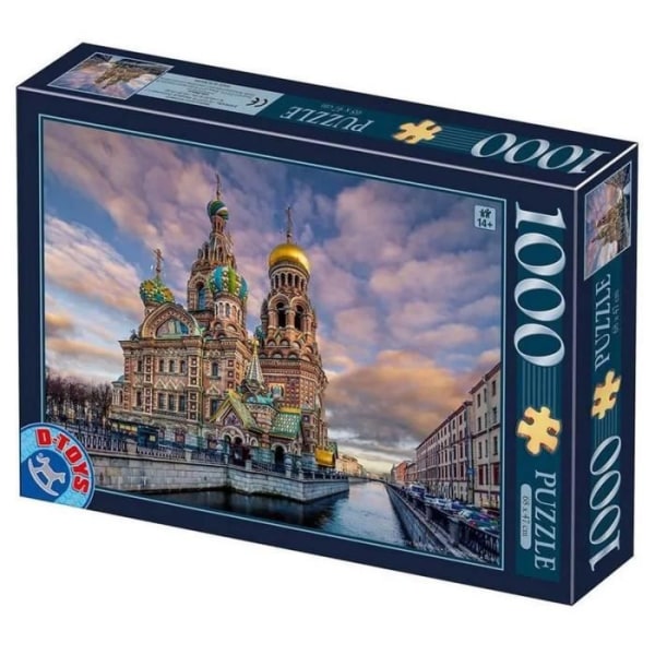 1000 bitars pussel: Sankt Petersburgs unika färg