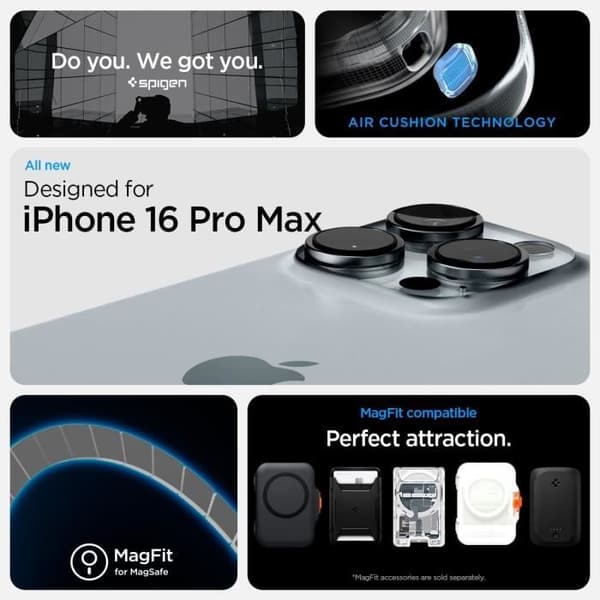 Coque - SPIGEN - Ultra Hybrid MagFit - iPhone 16 Pro Max - Zero One Vit - Inbyggd magnet Zero One Blanc