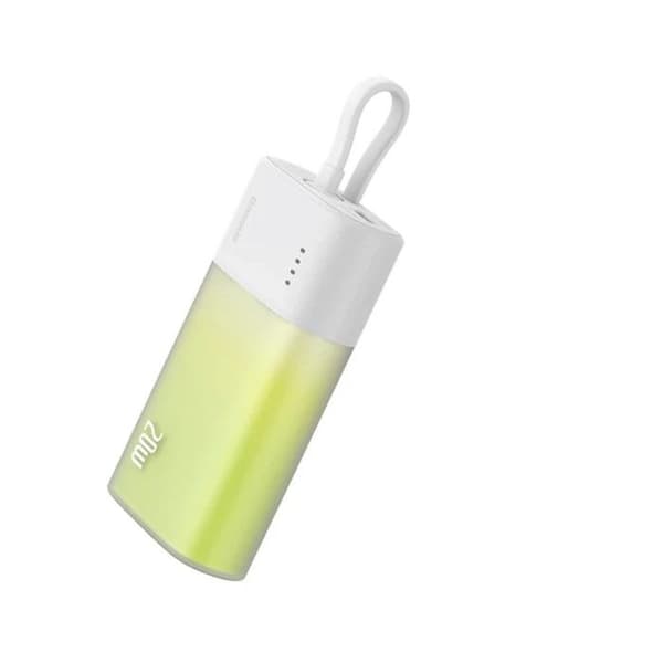 Powerbank Baseus Popsicle 5200mAh 20W Lightning/USB-C Grön/Vit