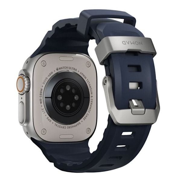 Nomad Armband Rocky Point för Apple Watch 42mm / 44mm / 45mm / 49mm - Atlantisk / Grå - NM013589858