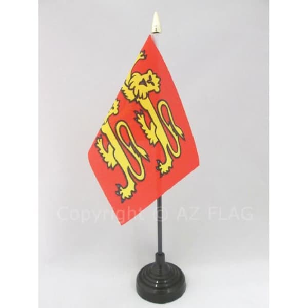 Borddrapeau - AZ FLAG - Basse-Normandie - 15x10cm - Polyester - Stativ ingår