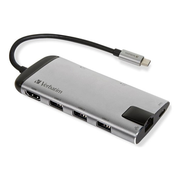 Dockningsstation - VERBATIM - USB-C - HDMI - GigE - Svart - Bärbara datorer