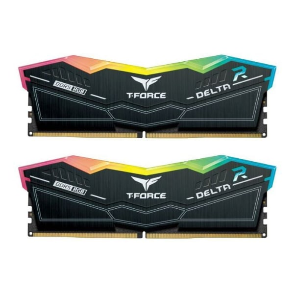 Laggrupp T-Force DELTA RGB - DDR5 - kit - 32 GB: 2 x 16 GB - DIMM 288-stift - 5600 MHz / PC5-44800 - obuffrad