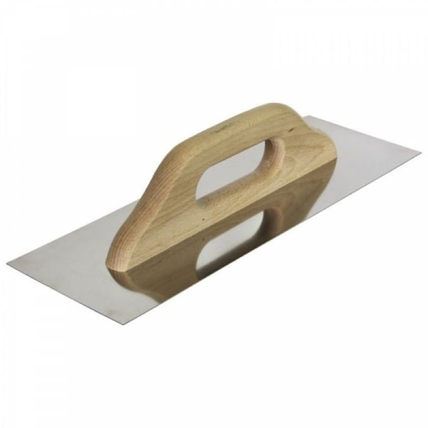 Platoir - truelle - taloche Dedra - 15B001 - Truelle lisse inox 380x130mm med handtag av bokträ