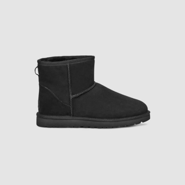 Klassiska ministövlar - UGG - Svart - Vuxen - Herr - Låg - Mocka-Nubuck Svart 43