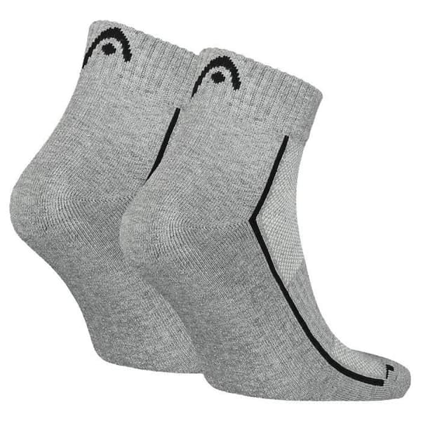 Strumpor - HEAD - Performance Quarter 2P Unisex - Grå - Storlek 35 grå 35/38