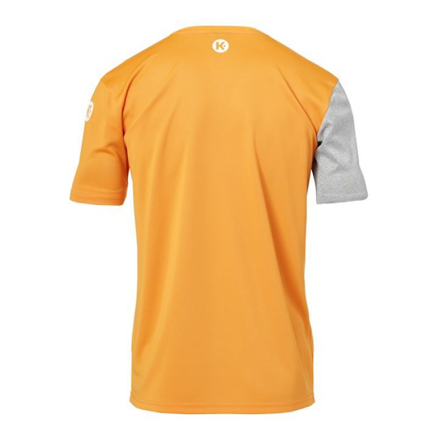 Barntröja - Kempa - Core 2.0 - Korta ärmar - Andningsbar - Bekväm orange/grå 8 år