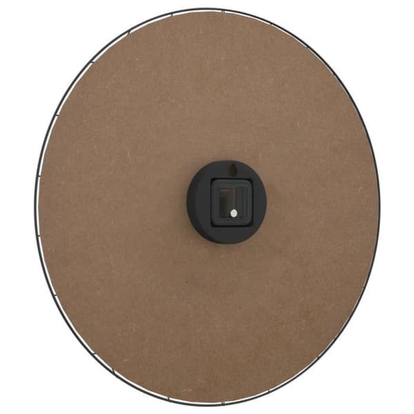 Gul och svart väggklocka Ø50 cm ingenjörsträ