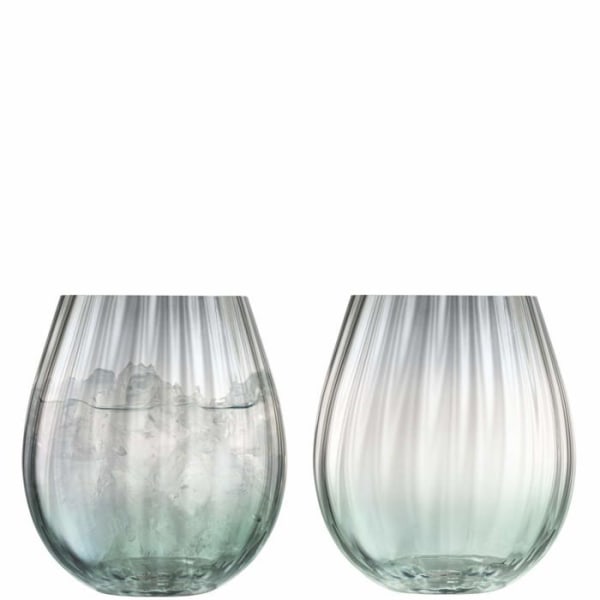 Lsa international - G1331-15-151 - LSA DU01 Set med 2 Skymningsglas, 425 ml, grön/grå