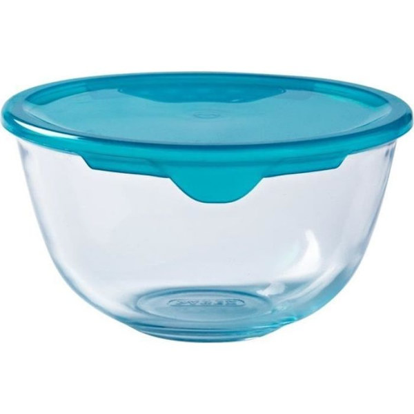 PYREX Förberedelseskål + plastlock 21 cm transparent Transparent