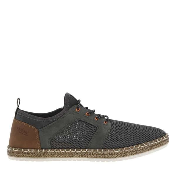 Sneakers med platt klack antracit 44