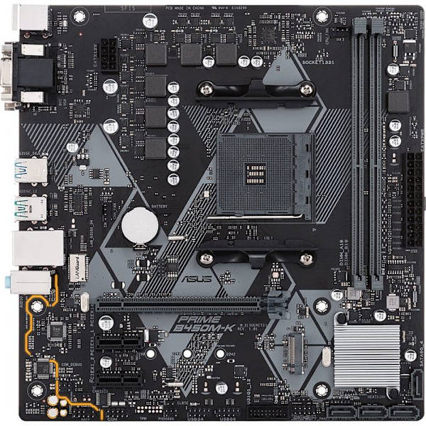 Moderkort - ASUS - Prime B450M-K II - AMD B450 - Micro ATX - DDR4 upp till 64 GB