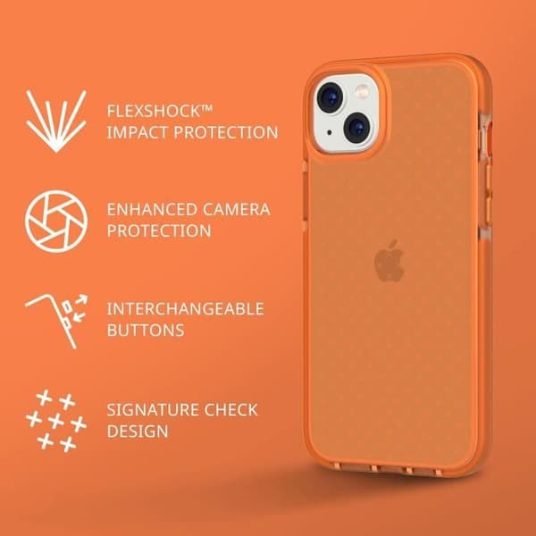 Skyddsskal - TECH 21 - iPhone 14 Plus - Stötsäker - FlexShock 5 m - Transparent Transparent