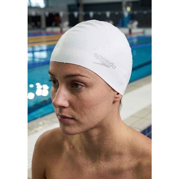 Badmössa - Speedo - SILC CAP AF/AM/AU - Silikon - Vit - Unisex Vit