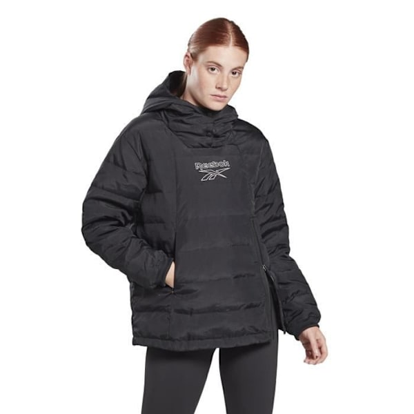 Damjacka - Reebok - Utomhus Lätt Duna Retro - Svart - Långa ärmar - Andas Svart XS