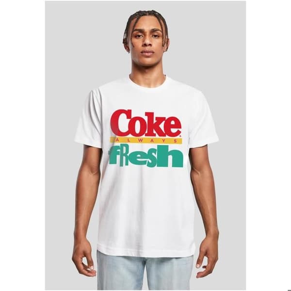 T-shirt Merchcode Coca Cola 90-tal Vit XS