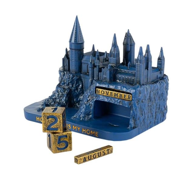 HARRY POTTER - 3D EVIGHETSKALENDER I RESIN GRUPO ERIK CP3D02 blå/guld