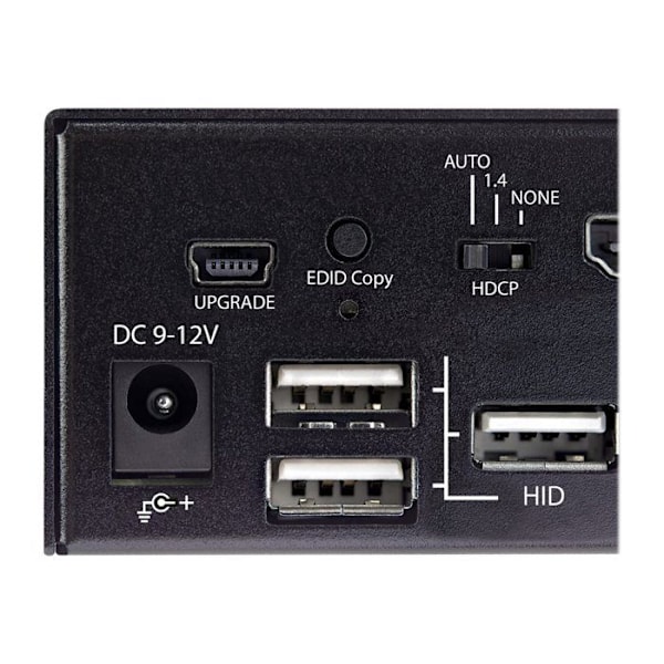 StarTech 2-ports HDMI KVM-switch - 4K 60Hz Ultra HDR Single Monitor - HDMI 2.0 Desktop KVM med USB 3.0 Hub