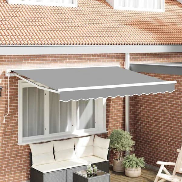 Fällbar markisram - vidaXL - Vit - Pulverlackerad stål - 250x200 cm - Fällbar