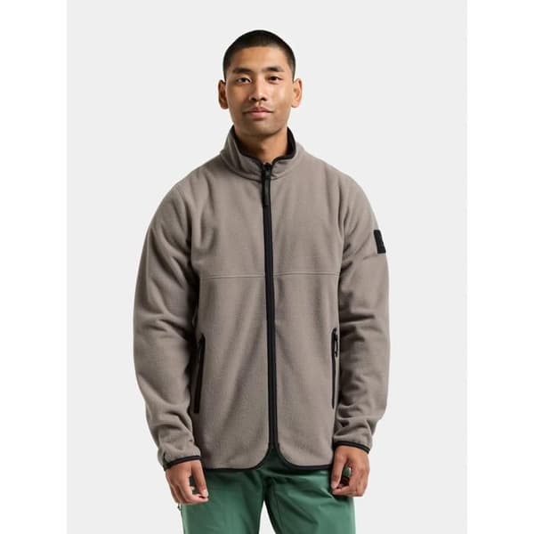 Didriksons Hans zip-up fleece askbrun jag