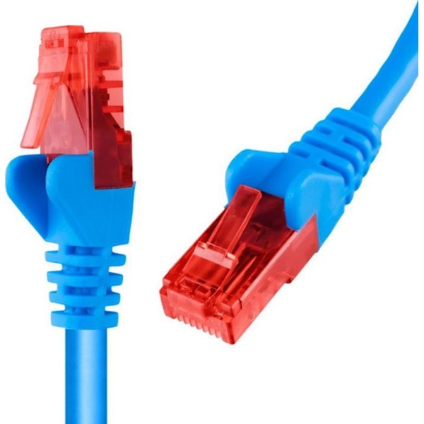 Switch - hub ethernet - Spacetronik injektor - KRJ6UUP1300 - RJ45 kabel CAT 6 U/UTP AWG24 blå 30m