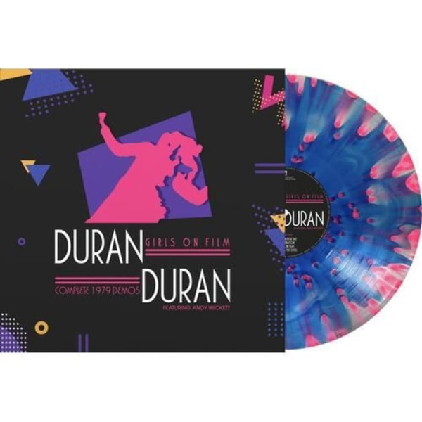Duran Duran - Girls On Film - Kompletta 1979-demos - BLÅ M/ROSA Prickar [VINYL LP] Blå, Färgad Vinyl, Rosa