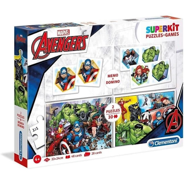 Spel och Pussel - Clementoni - Avengers - 4 bitar - Flerfärgad - Från 4 år mångfärgad