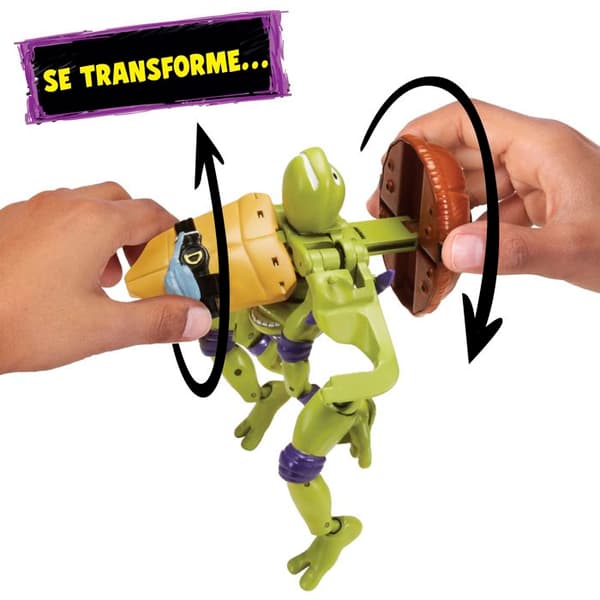 Rörlig figur - NINJA SKILPADDER - TU8381 (Donatello) - Transformabel 2 i 1 - 15 cm - Rörlig