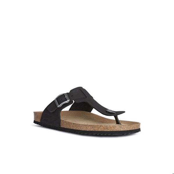 Sandaler - Geox - Ghita - Läder - Platt - Låg svart 46