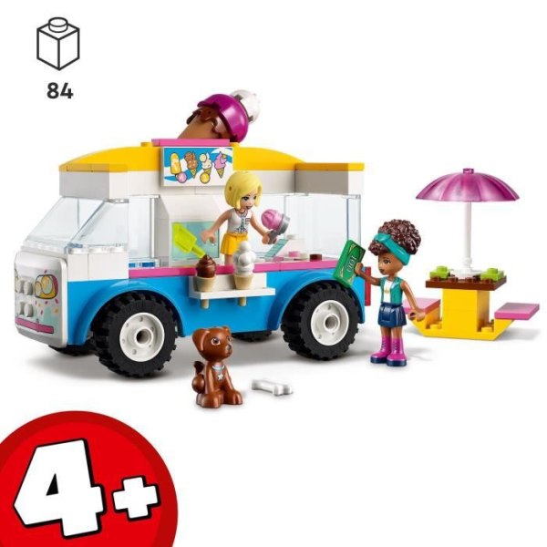 LEGO® 41715 Friends glassbil, byggbar leksak med hund, fordon och instrumentbräda och Andrea minidockor från 4 år och uppåt