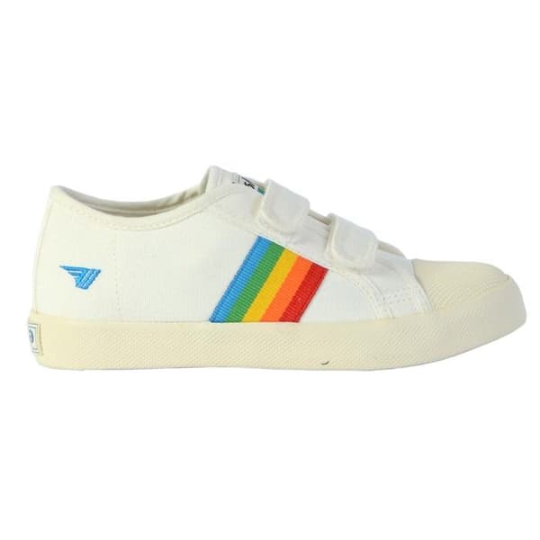 Basket Gola Coaster Rainbow Velcro - Off White Multi Benvit multi 32