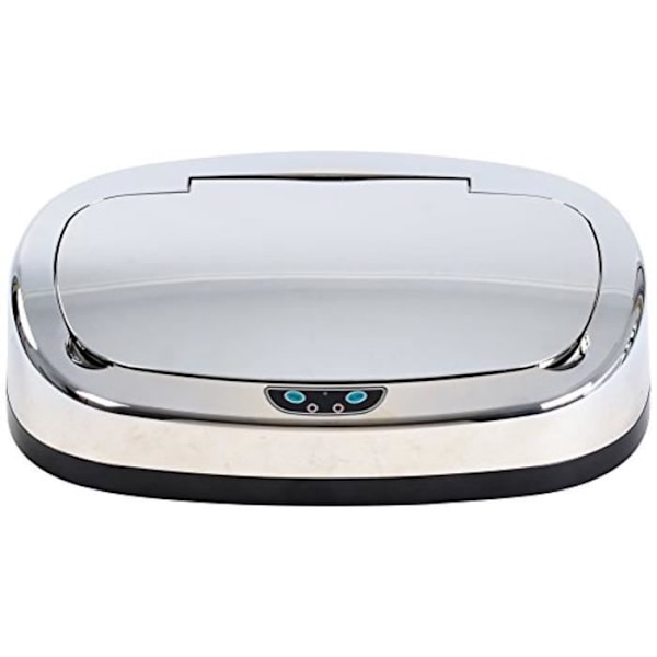 113 Lock för automatisk fyrkantig papperskorg med sensorisk sensor Abs Krom 39 X 27 X 10 Cm 6314