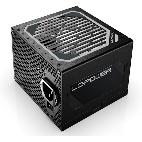 LC-POWER 650W PC-strömförsörjning, Helt modulär, Certifierad 80 Plus Gold, PSU Gaming, ATX, 5 års garanti, LC6650M