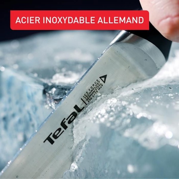 Tefal Ice Force, knivset 6 delar, långvarig överlägsen skärpa, K232S574 kastanj