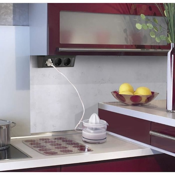 EVOline R-Dock 3 vägguttag Schuko Svart