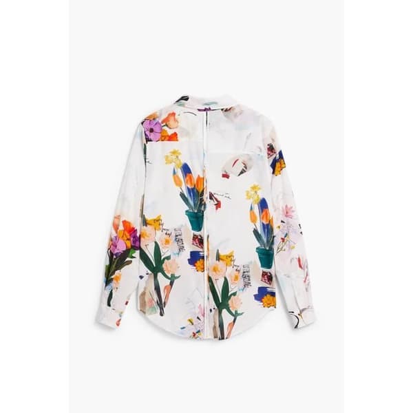 Långärmad blus dam Desigual Mila mångfärgad M