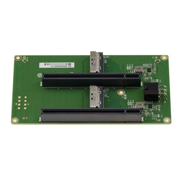 Adapter Riser - KALEA-INFORMATIQUE - MCIO 8i → PCIe Gen5 - 2x PCIe x16 (x8) - PCB med låg förlust - GPU-ström 12V