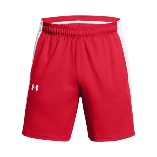 Basketshorts - UNDER ARMOUR - Baseline Zone 7 - Röd - Andningsbar - Elastisk midja röd/vit/vit XL
