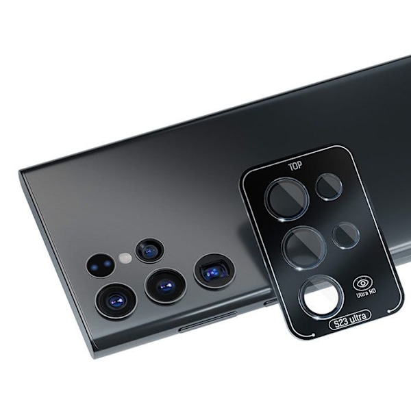 Skyddsglas - 3mk - Linskyddspro - Samsung Galaxy S24 Ultra - Svart - Hårdhet 9H