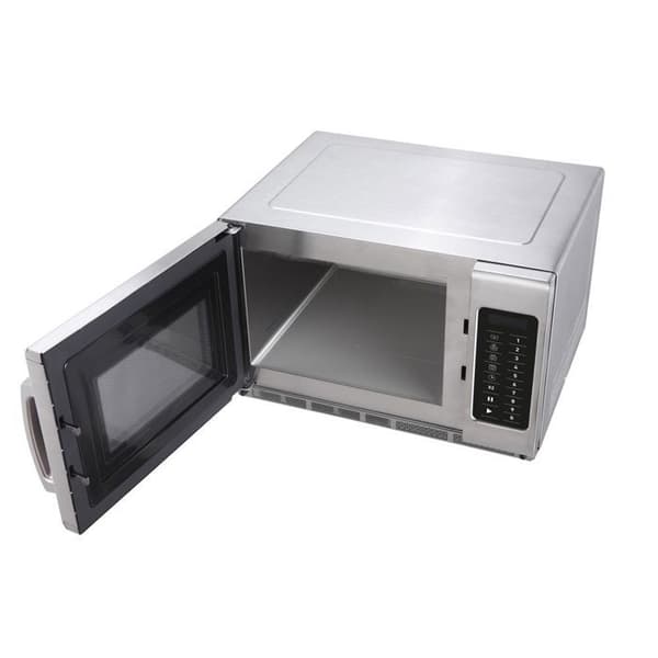 Programmerbar mikrovågsugn 1800W 34L - Hendi Grå