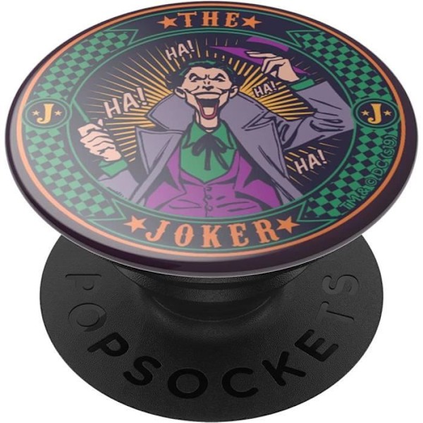 PopSockets PopGrip - Stöd och Grepp för Smartphone och Tablet med En Bytt Topp - The Joker Gloss